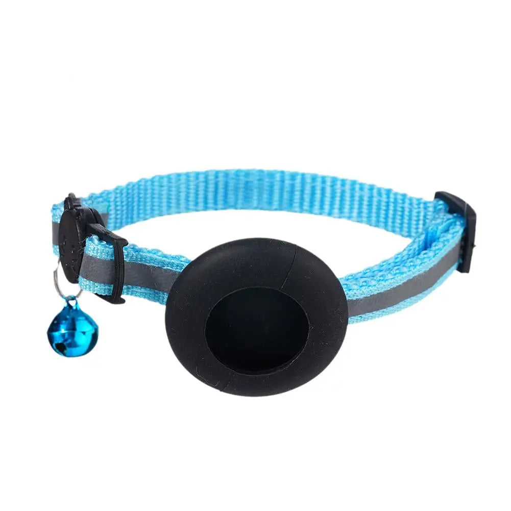 AirTag Cat Collar with GPS Tracker Holder & Safety Bell