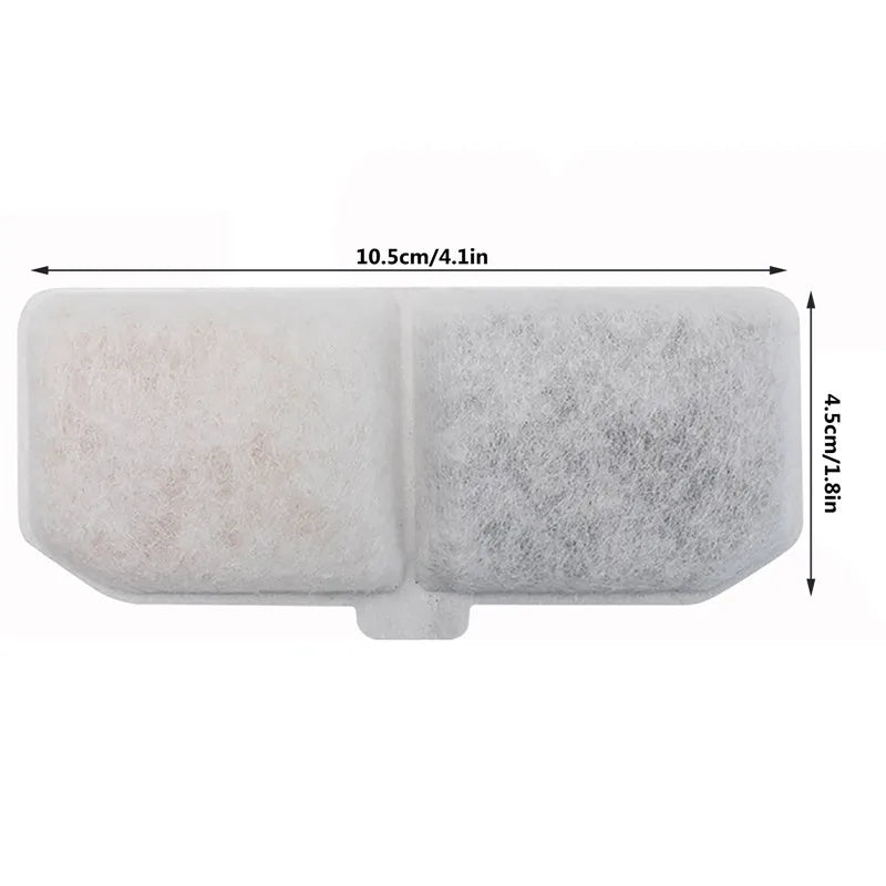 Cat Water Fountain Replacement Filters - 10 Pack Premium Carbon Filters