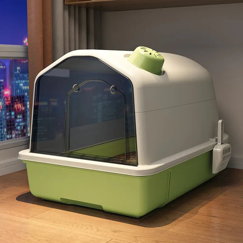 Enclosed Odor-Control Litter Box - CatThingz