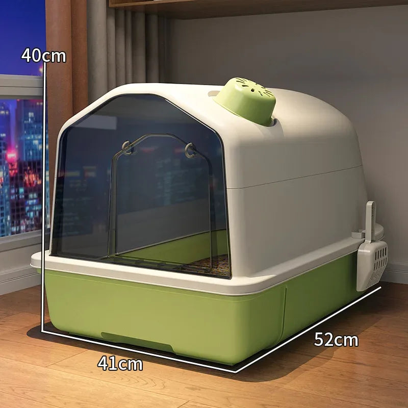 Enclosed Odor-Control Litter Box - CatThingz