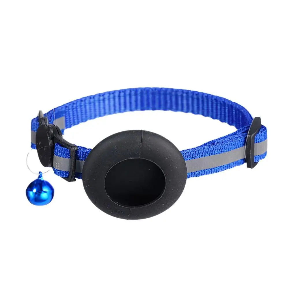 AirTag Cat Collar with GPS Tracker Holder & Safety Bell