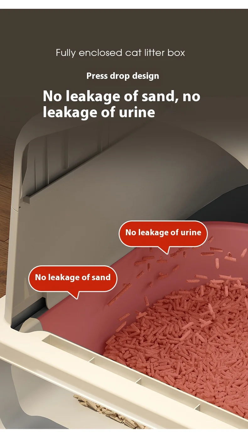 Enclosed Odor-Control Litter Box