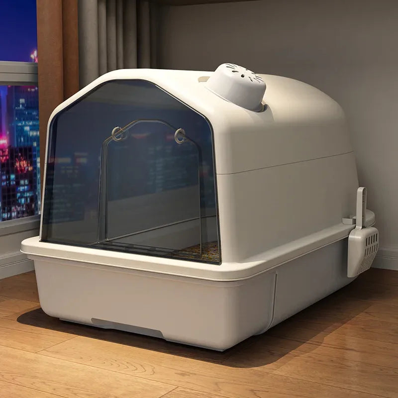 Enclosed Odor-Control Litter Box - CatThingz